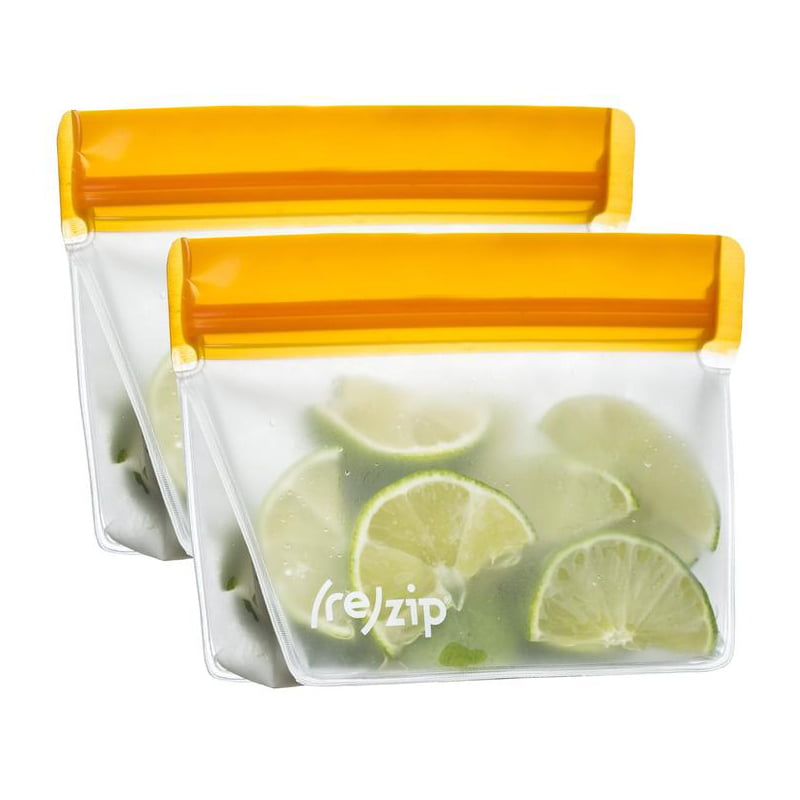 (re)zip Stand-up Reusable Storage Bag (Kit) Orange